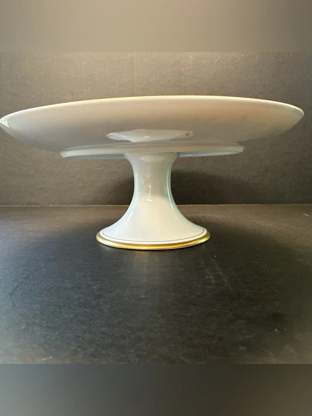 Vintage Fitz & Floyd St Nicholas Pedestal Cake Stand Christmas Serving Dish 10